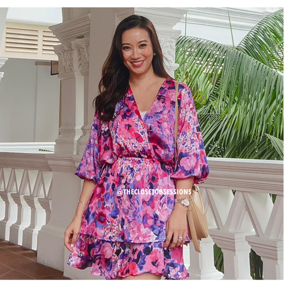 ZARA BLOGGER FAVE!!! V-Neck Dress with Flounced Hem NWT - Picture 10 of 16